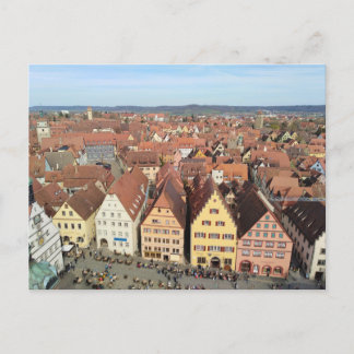 Cartão Postal Skyline Rothenburg ob der Tauber, Alemanha