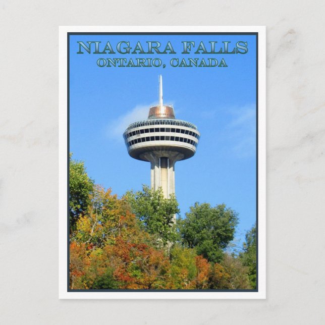 Cartão Postal Skylon Tower, Niagara Falls, Ontário (Frente)