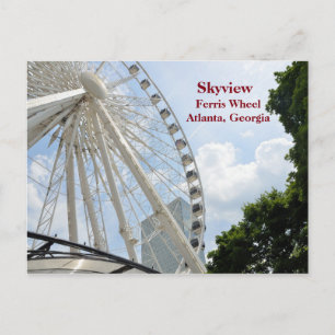 Cartão Postal Skyview Ferris Wheel Atlanta, Geórgia