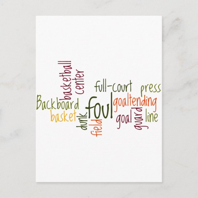 Cartão Postal Slam Dunk Dreams: Basquete - Jogo dos Campeões (Frente)