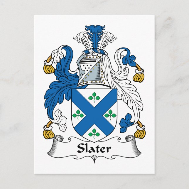 Cartão Postal Slater Family Crest (Frente)