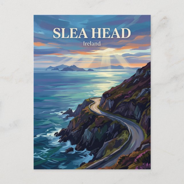 Cartão Postal Slea Head Drive Irlanda (Frente)