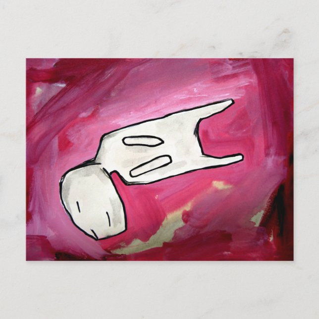 Cartão Postal sleeping dino dog (Frente)