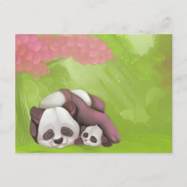 Cartão Postal Sleeping Panda Postcard (Frente)