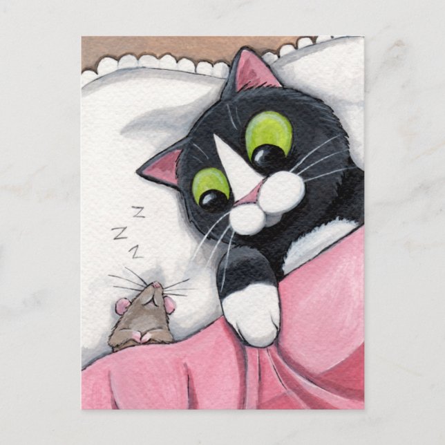 Cartão Postal Sleepy Companion (Frente)