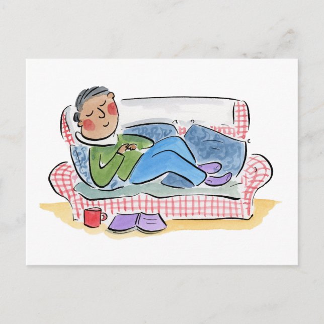 Cartão Postal Sleepy Sofa (Frente)