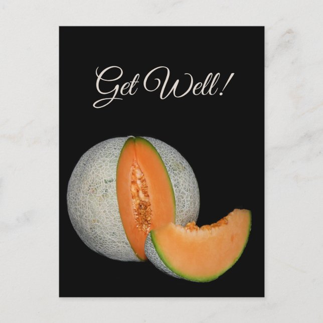 Cartão Postal Sliced Cantaloupe Melon (Frente)
