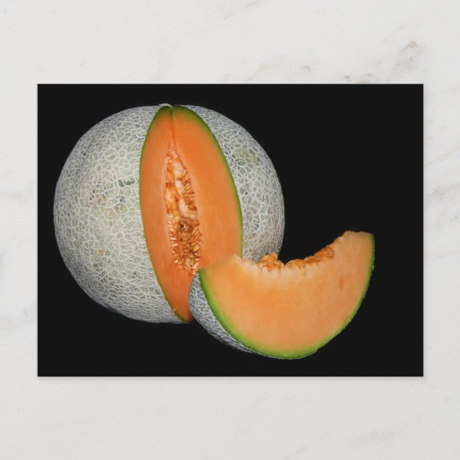 Cartão Postal Sliced Cantaloupe Melon (Frente)