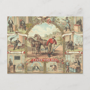 Cartão Postal Slogan do Agricultor da TEE