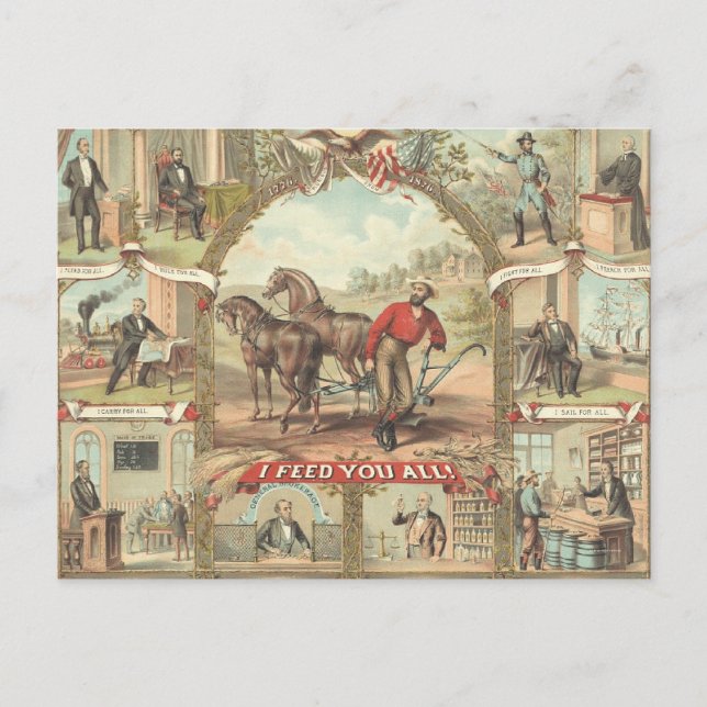 Cartão Postal Slogan do Agricultor da TEE (Frente)