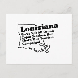 Cartão Postal Slogan do Estado de Louisiana
