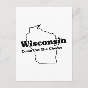 Cartão Postal Slogan do Estado de Wisconsin