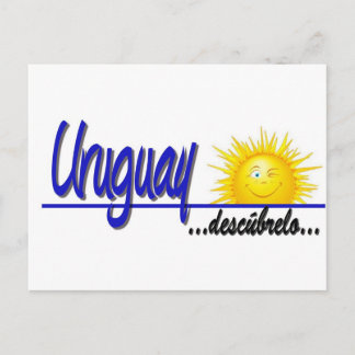 Cartão Postal slogan Uruguay sol
