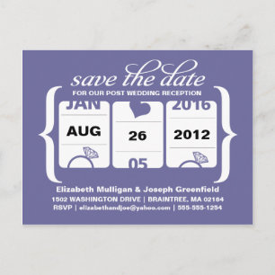 Cartão Postal Slot Machine Postar Recepção de casamento