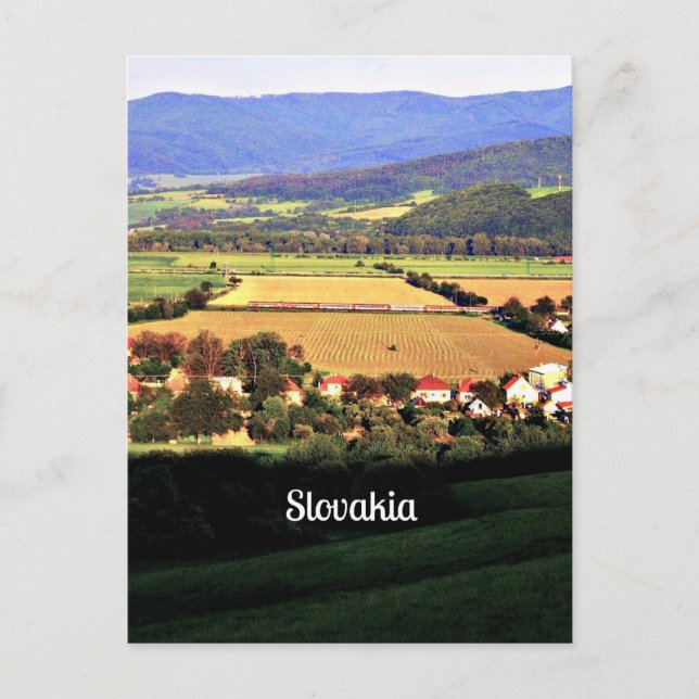 Cartão Postal Slovakia scenic landscape (Frente)