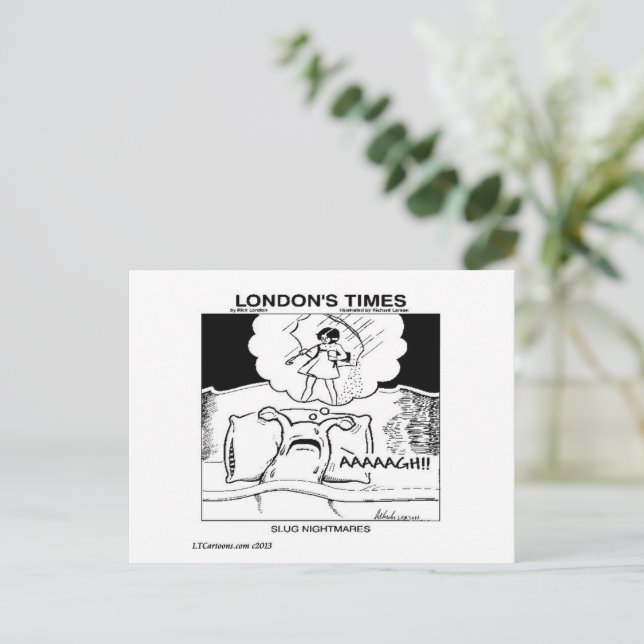 Cartão Postal Slug Nightmares Clássico LTCartoons Comic (Em pé/Frente)