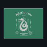 Cartão Postal SLYTHERIN™ Pride Ambition Cunning Crest<br><div class="desc">Show your house pride with this bold Slytherin™ crest design, honoring the ambition and cunning that define this iconic Hogwarts™ house. Featuring the striking serpent coiled within a classic shield, the artwork highlights Slytherin’s core traits — Ambition, Pride, and Cunning — in a clean, vintage-inspired layout. Rendered in signature house...</div>