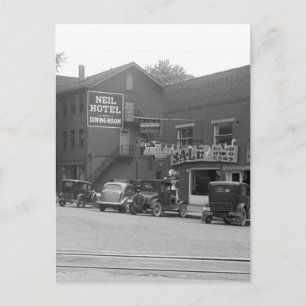 Cartão Postal Small Town Ohio, 1930