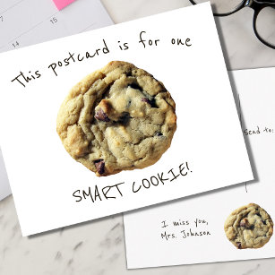 Cartão Postal Smart Cookie, Eu Sinto Sua Falta De Professora.