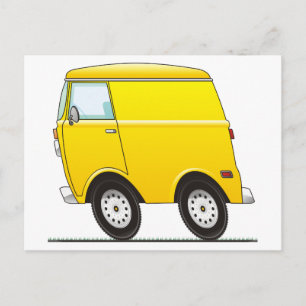 Cartão Postal Smart Van Yellow