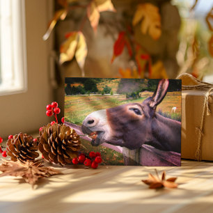 Cartão Postal Smiling Donkey