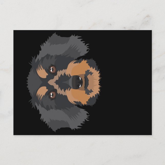 Cartão Postal Smiling Wire-Haired Dachshund (Frente)