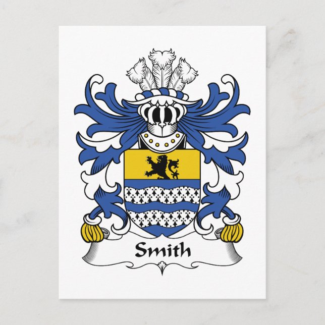 Cartão Postal Smith Family Crest (Frente)