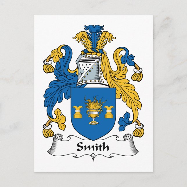 Cartão Postal Smith Family Crest (Frente)