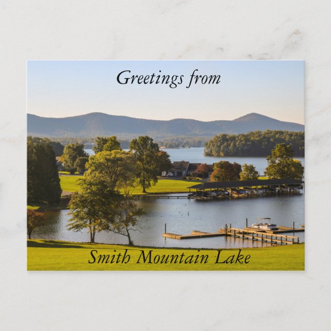 Cartão postal Smith Mountain Lake (Frente)