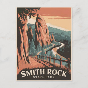 Cartão Postal Smith Rock State Park Vintage