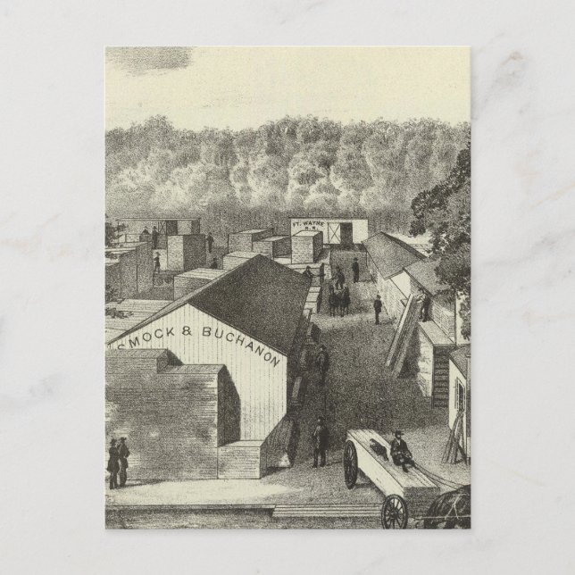 Cartão Postal Smock & Buchanon, traficantes de madeira, Asbury P (Frente)