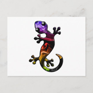 Cartão Postal Smoke Gecko Lizard