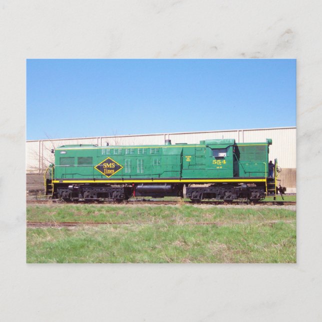 Cartão Postal SMS Railroad Lines Baldwin AS616 # 554 (Frente)