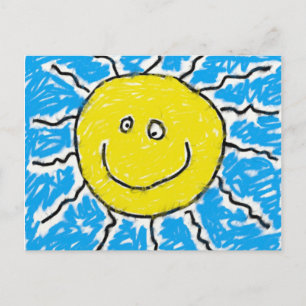 Cartão Postal Smudgy Sun