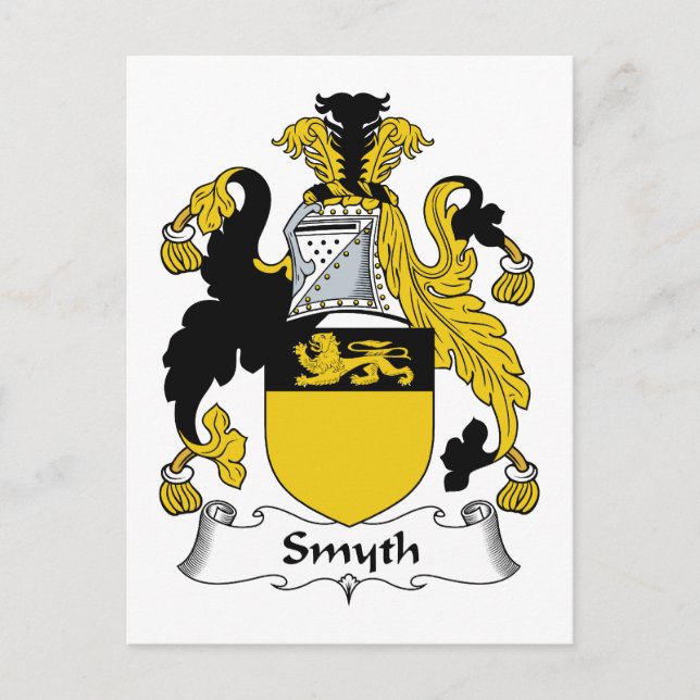 Cartão Postal Smyth Family Crest (Frente)