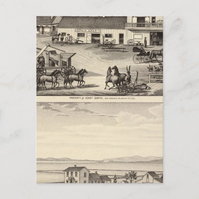 Cartão Postal Smyth, propriedades Adams (Frente)