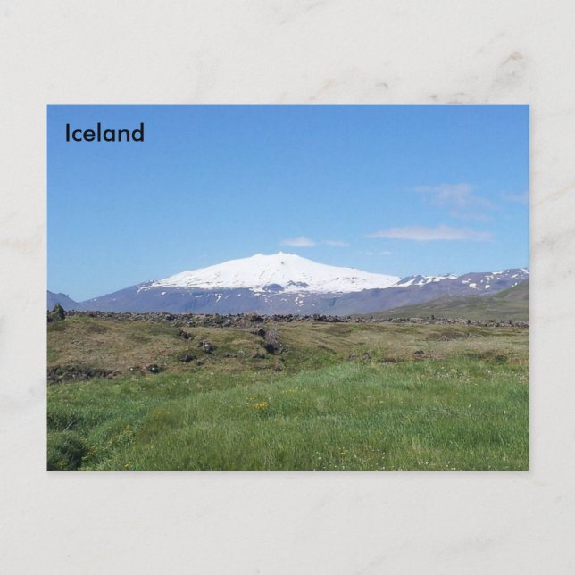 Cartão Postal Snæ fellsjökull, Islândia (Frente)