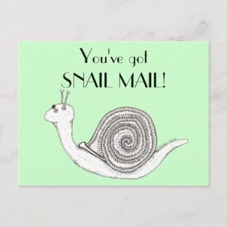 Cartão Postal Snail mail