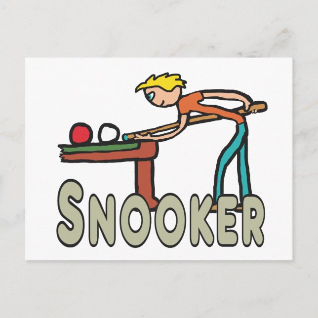 Cartão Postal Snooker (Frente)
