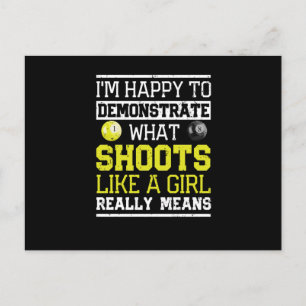 Cartão Postal Snooker engraçado, estou feliz