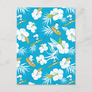 Cartão Postal Snoopy Brooklyn Beach Pattern