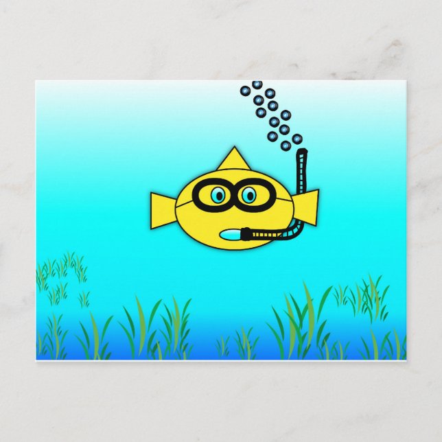 Cartão Postal Snorkel Fish (Frente)