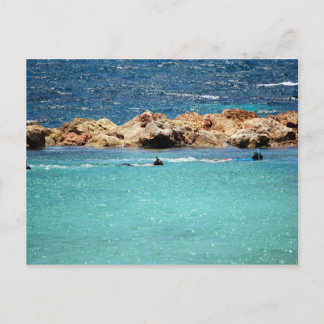 Cartão Postal snorkeling no Cartão-postal de Caribe