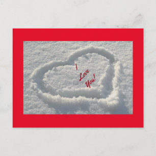 Cartão Postal Snow Heart