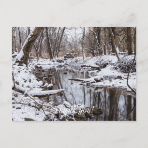 Cartão Postal Snow Riverside