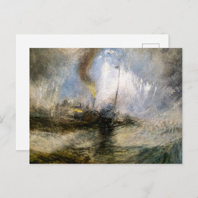 Cartão Postal Snow Storm | JMW Turner | (Frente/Verso)