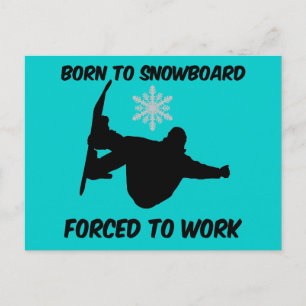 Cartão Postal Snowboard
