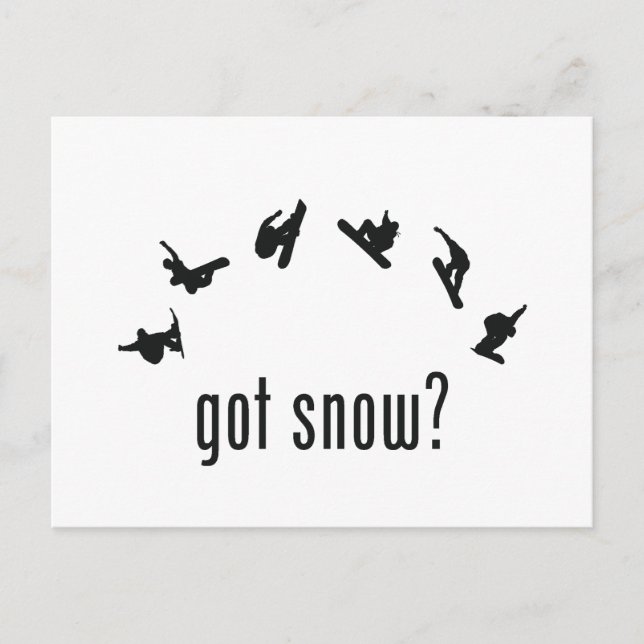 Cartão Postal Snowboard (Frente)