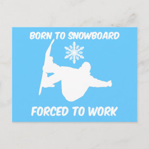 Cartão Postal Snowboard