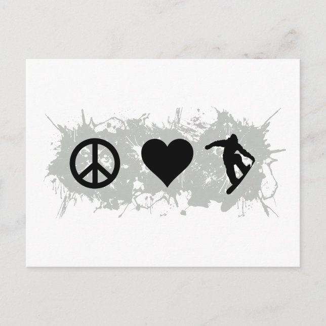 Cartão Postal Snowboard 3 (Frente)